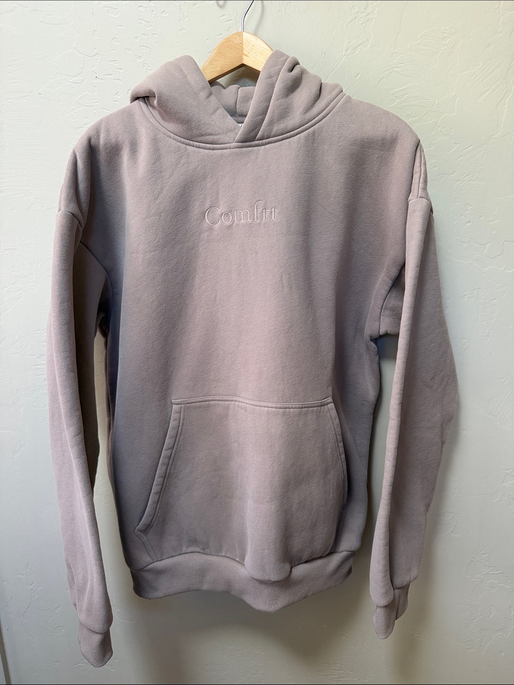 Comfrt Signature Womens Hoodie Bark Size Medium